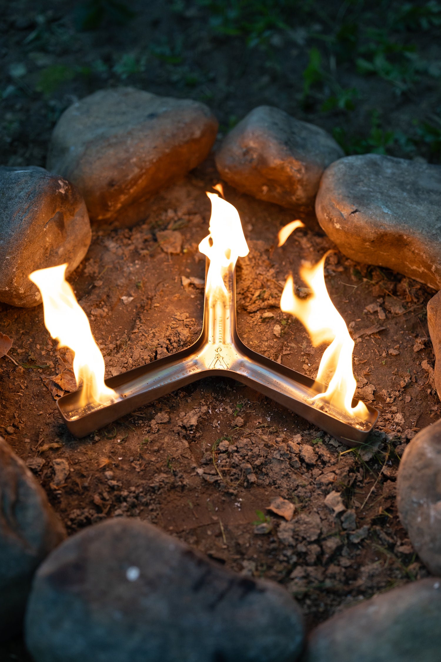 Spark fire starter camping no wood