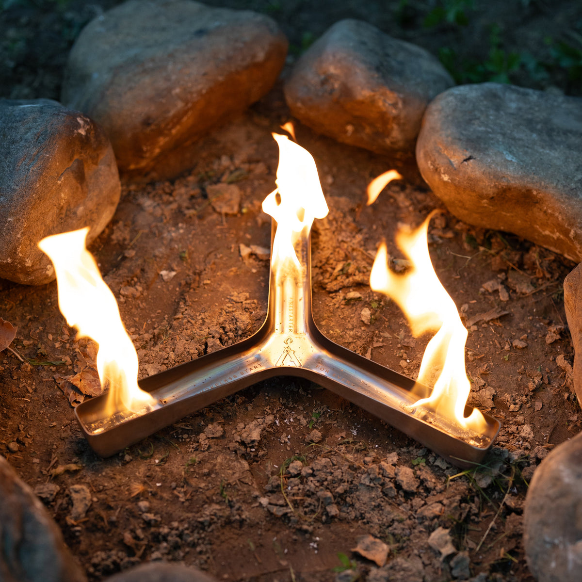 Spark fire starter camping no wood