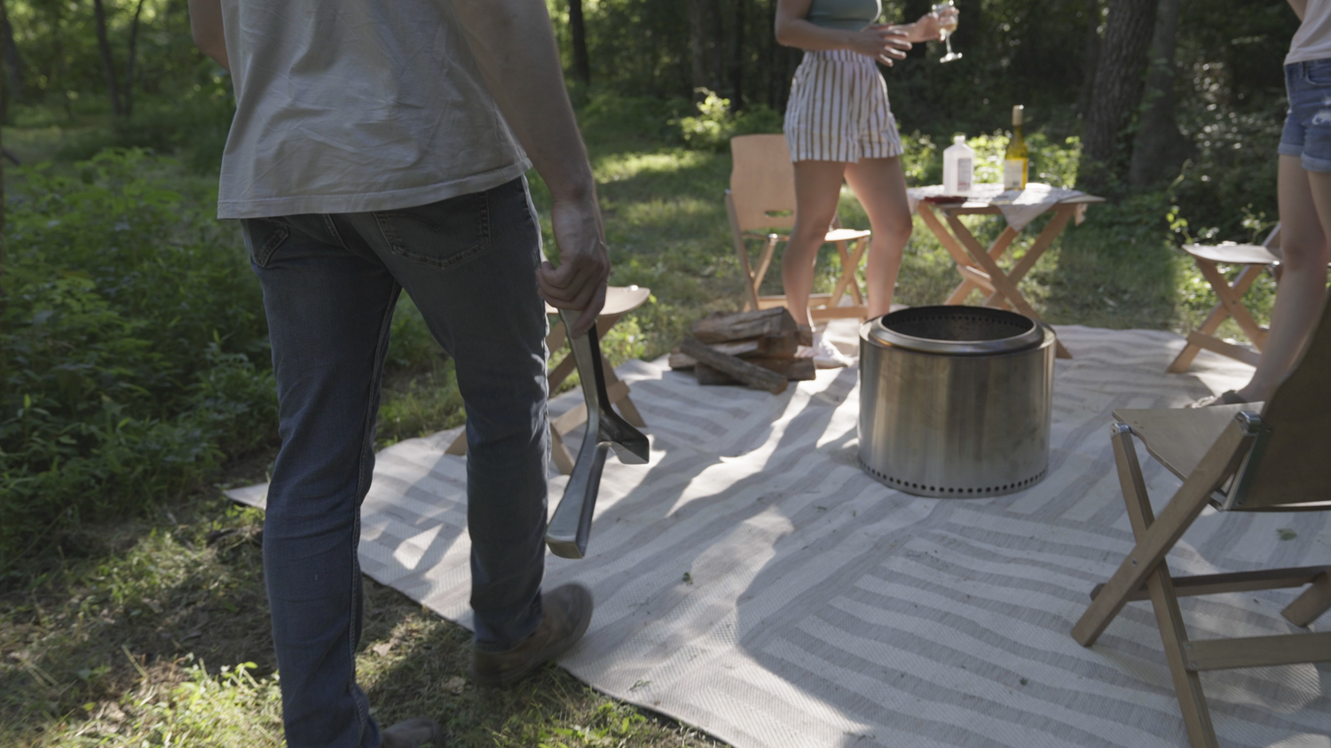 Spring unpacked: Spark Firestarter featured with 10% savings, capturing the spirit of camping, fire pits, and outdoor exploration.