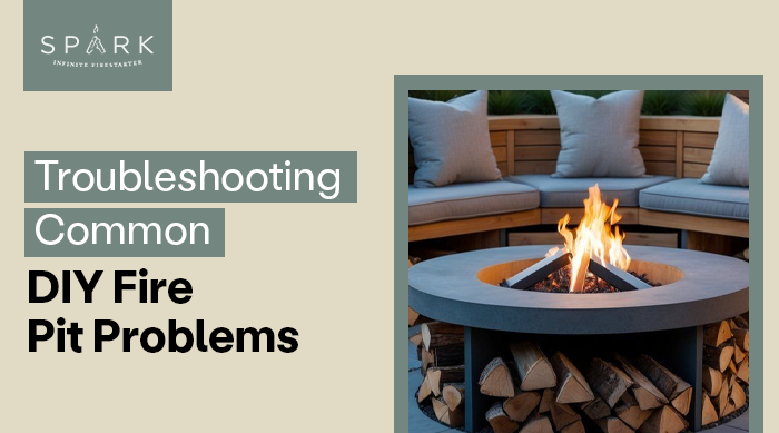 An outdoor firepit 